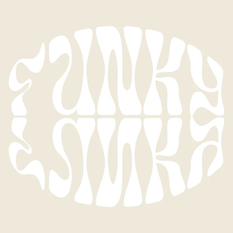 Conception typographique de musique funky