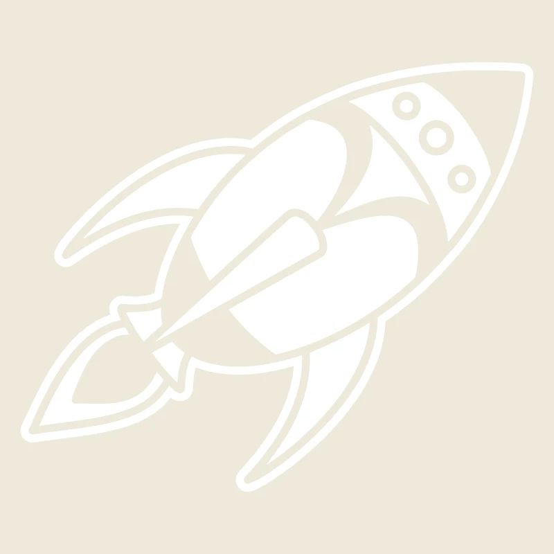 Retro Space Rocket – Weltall Raumschiff Design