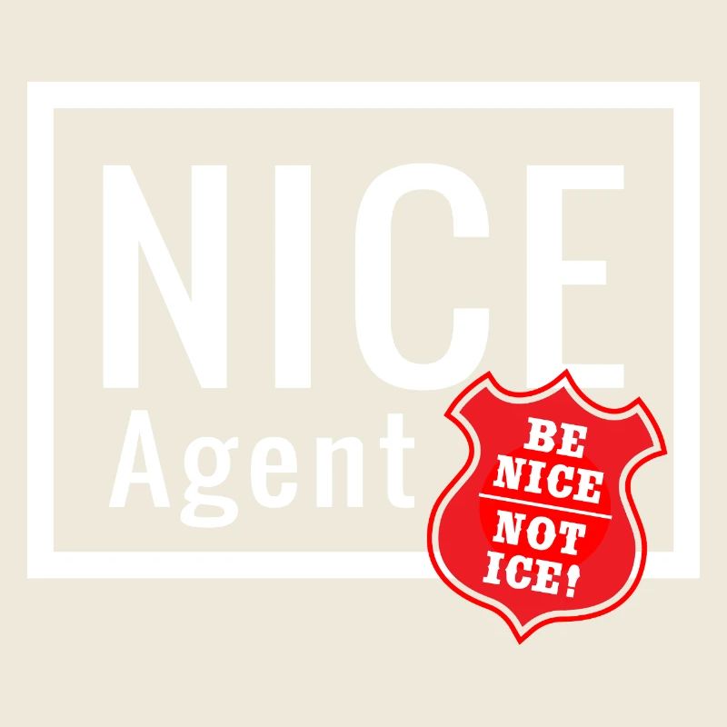 NICE Agent Logo with Statement Be Nice Badge