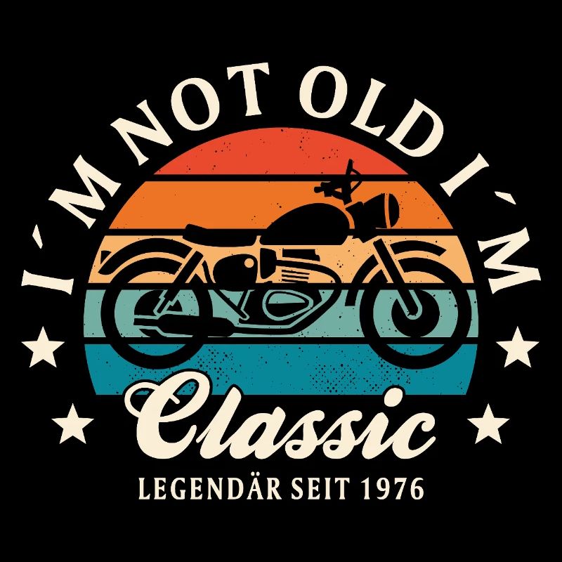50. Geburtstag "I´m Not Old I´m Classic" Motorrad