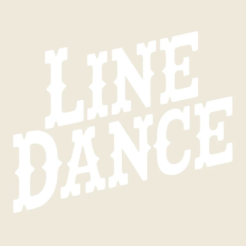 Line Dance Typography Style