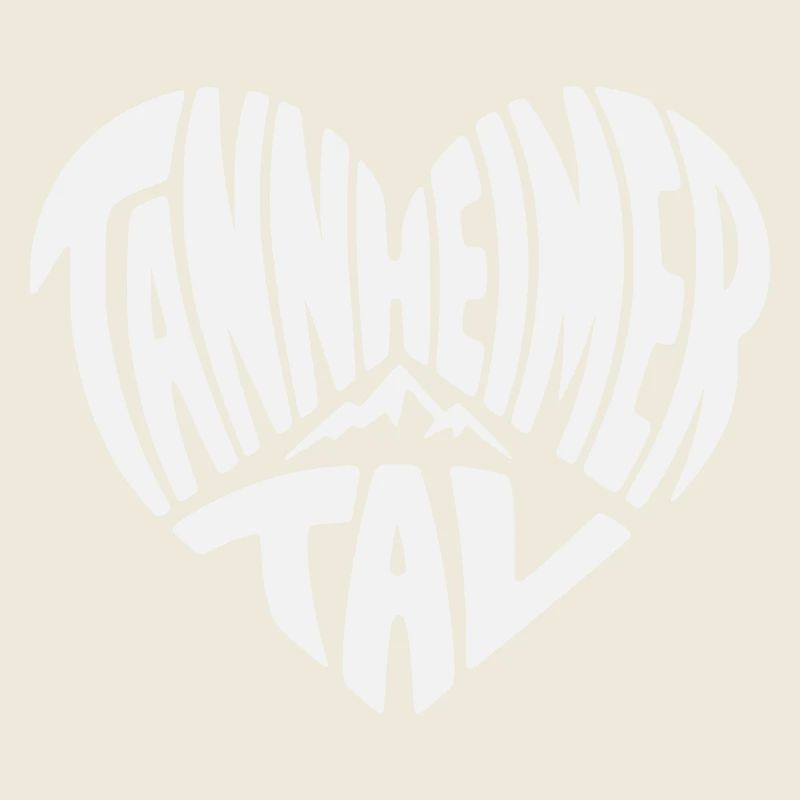 Tannheimer Tal Herzform Berglogo 