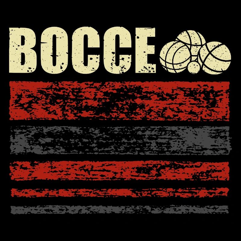 Joueur de pétanque de bocce boule