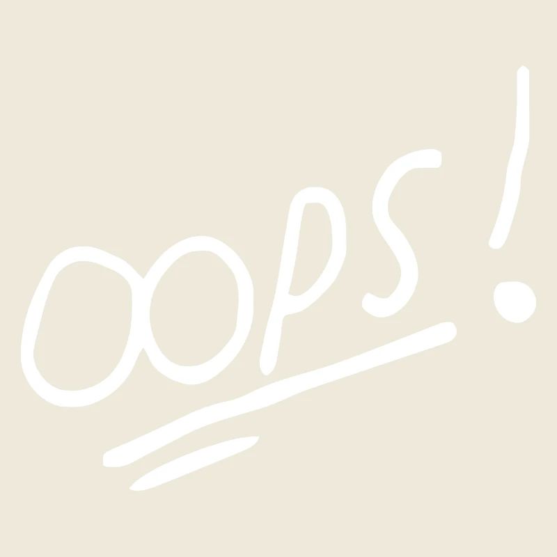 Vibrant Oops Handwritten Text Design