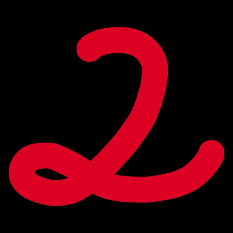 2 Numéro deux numéro rouge