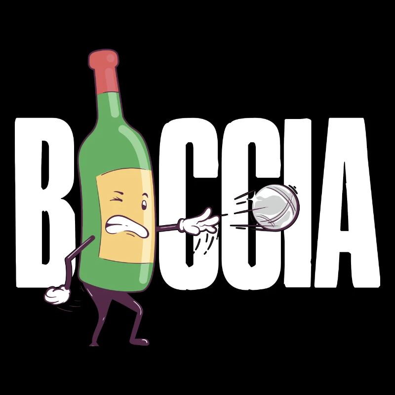 Bocciaspieler Bekleidung mit Boccia Kugeln Boccia