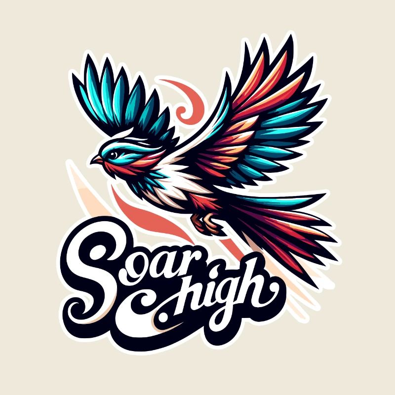 Soar High - Vogel Illustration