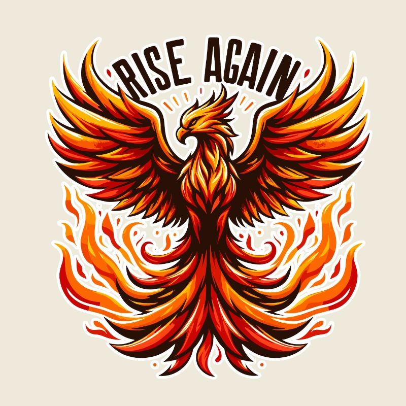 Rise Again - Phönix Illustration