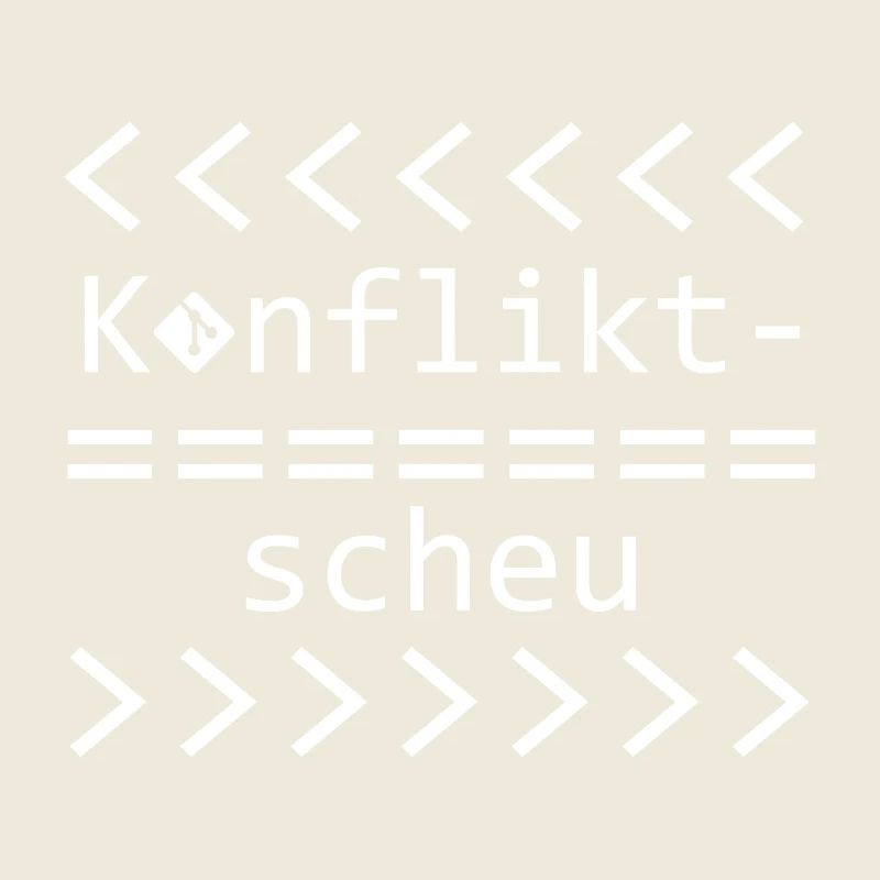 Konfliktscheu Git Nerd Shirt
