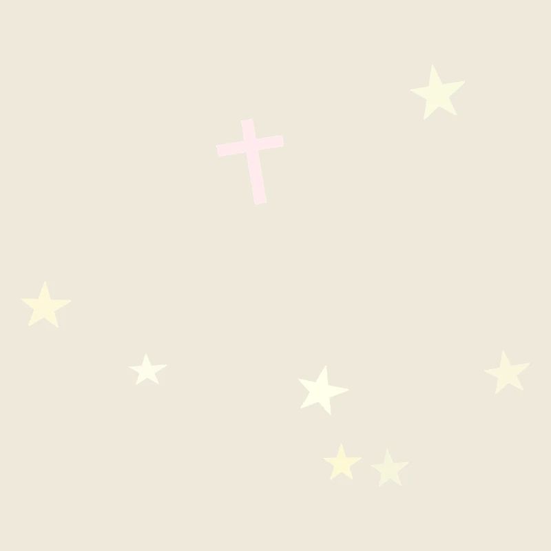 Croix dans le ciel étoilé