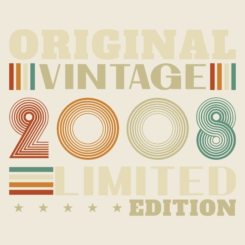2008 Vintage Retro Birthday Gift
