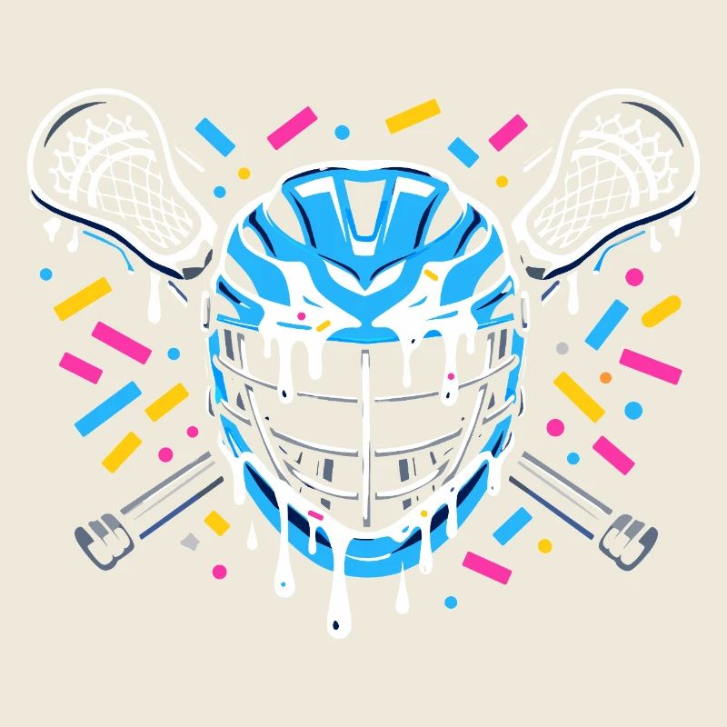 Lacrosse, joueurs de crosse, graphismes de crosse