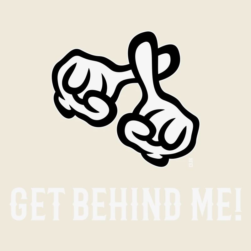 Derrière moi ! (Croix / Bible / Religion / NEG 2C)