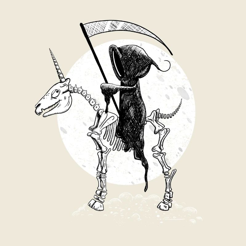 Squelette de la Licorne d'Halloween