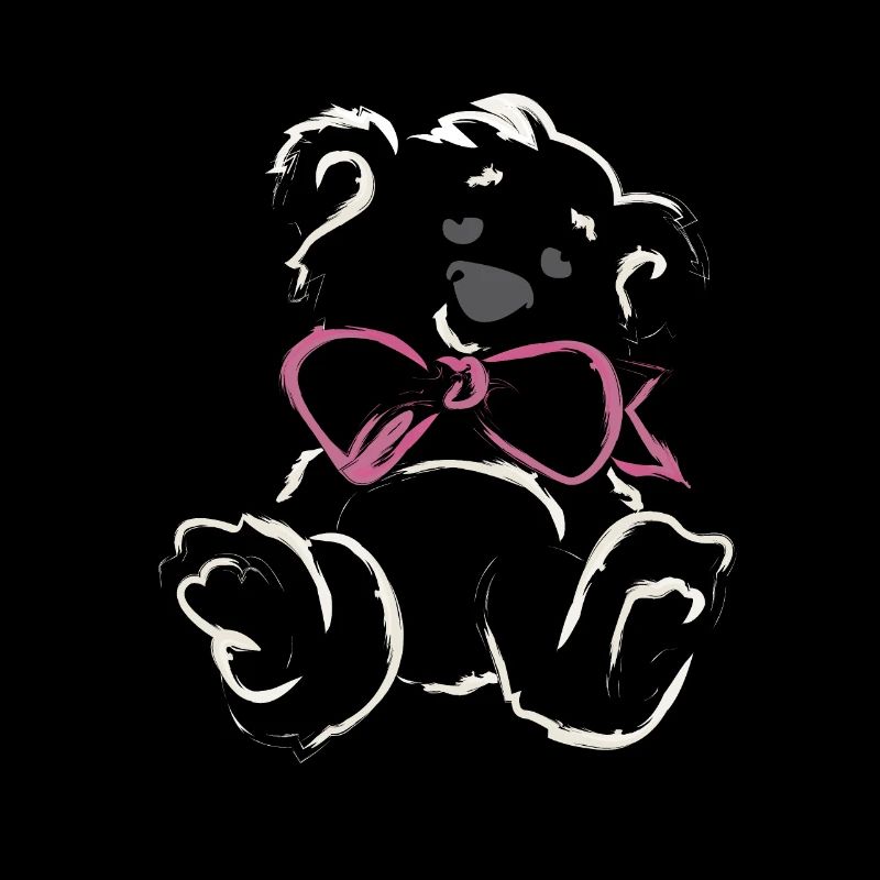 Teddybär Mädchen mit Schleife