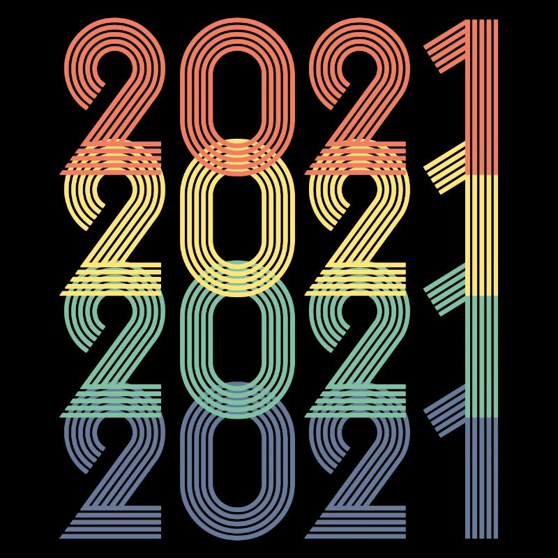 Cool Retro 2021, 2 Jahre alt, 2. Geburtstag Kinder