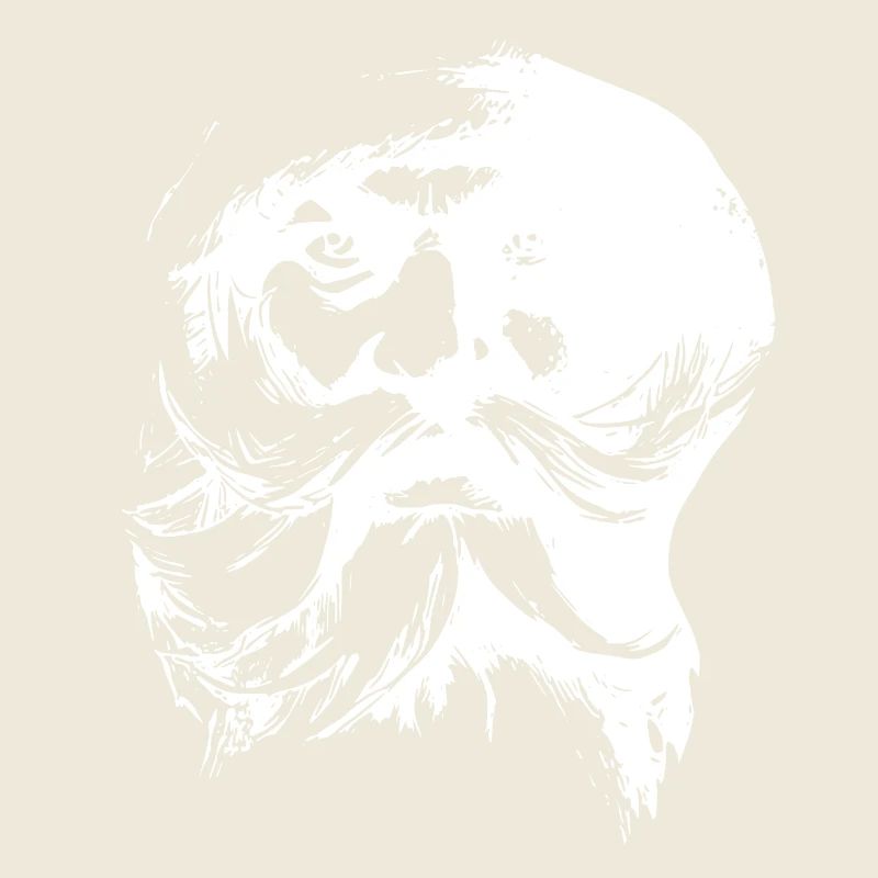Visage rétro du Père Noël