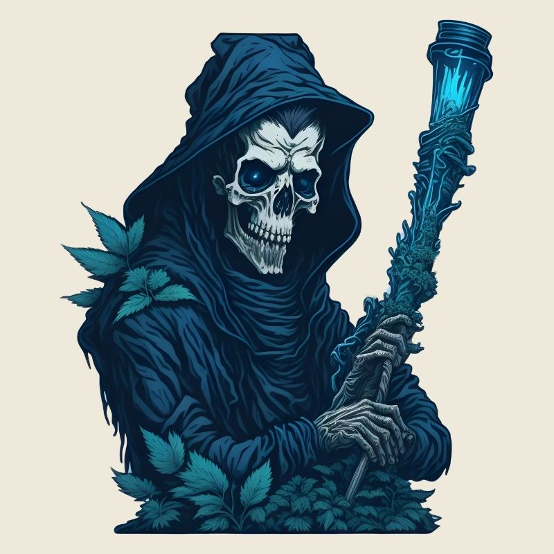 Grim Reaper with Grass Pipe