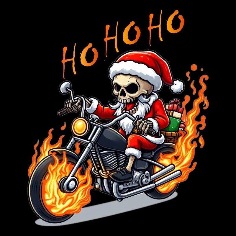 Père Noël squelette maléfique
