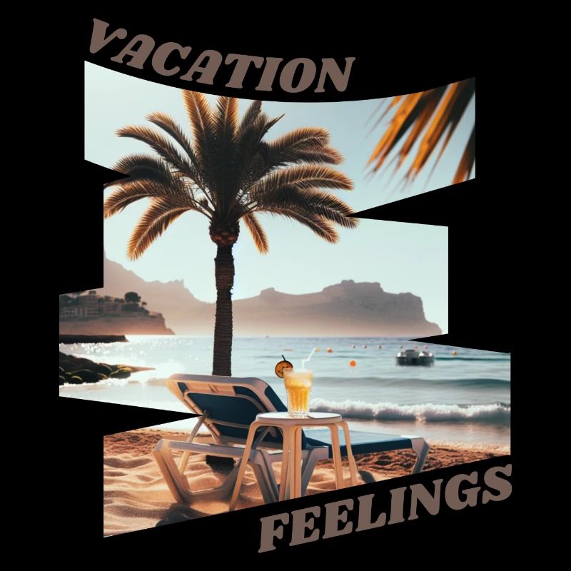 Sentiments de vacances Escapade à la plage