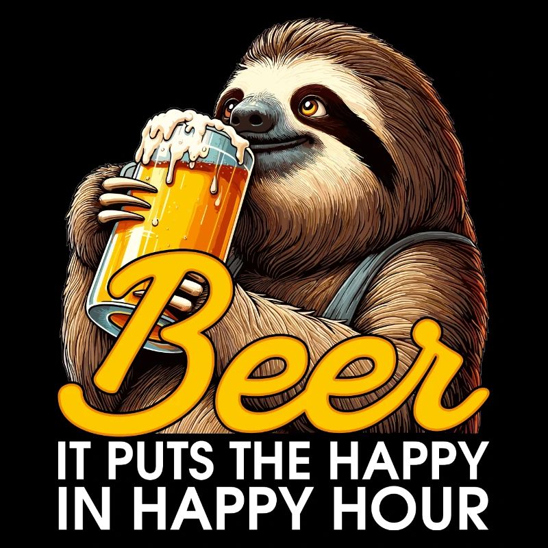 Happy Hour Beer Sloth Gift