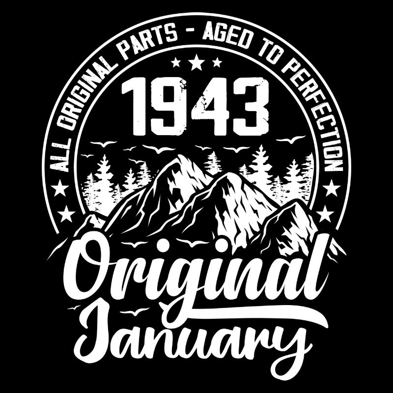 Januar 1943 Original 81 Jahre altes Geburtstagsgeschenk