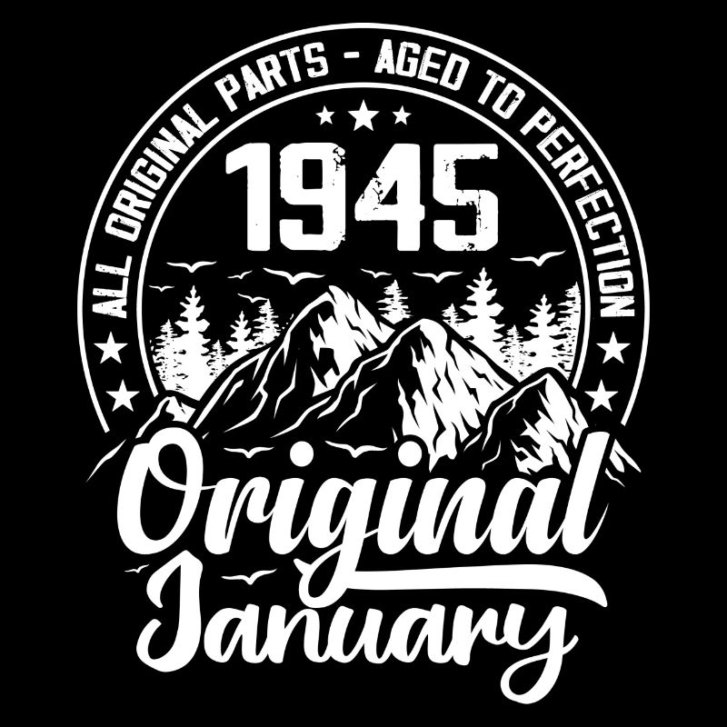 janvier 1945 Original 79 Ans Cadeau Anniversaire