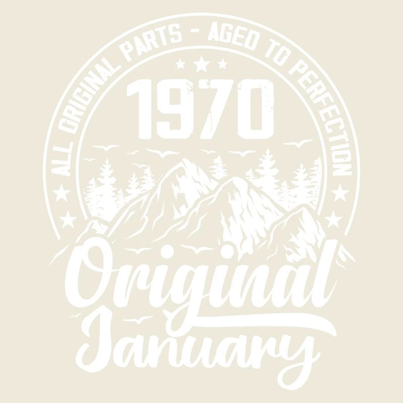 January 1970 Original 54 Years Anniversary Gift