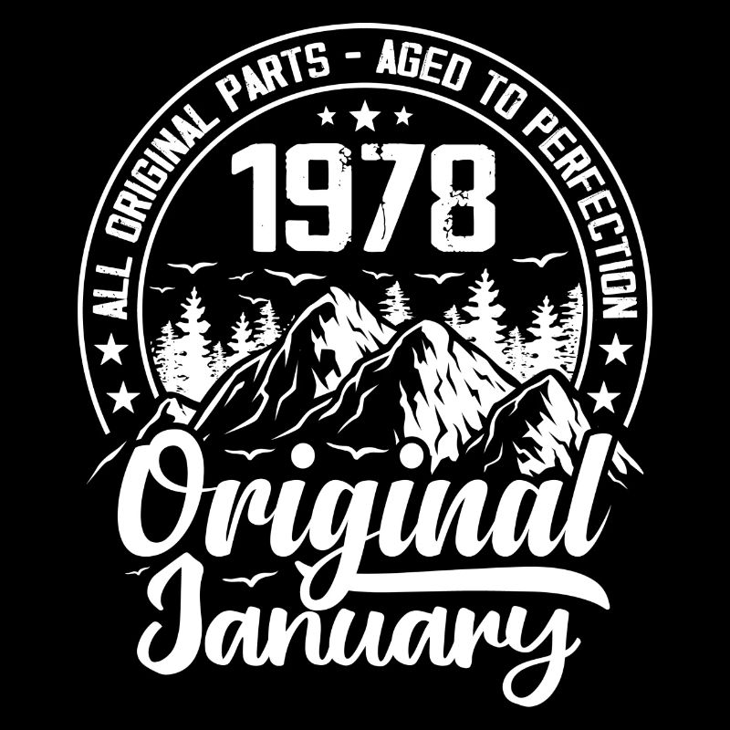 janvier 1978 Original 46 Ans Cadeau Anniversaire
