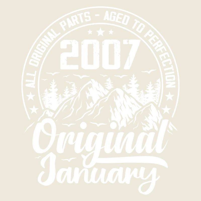 2007 janvier Original 17 Ans cadeau Anniversaire
