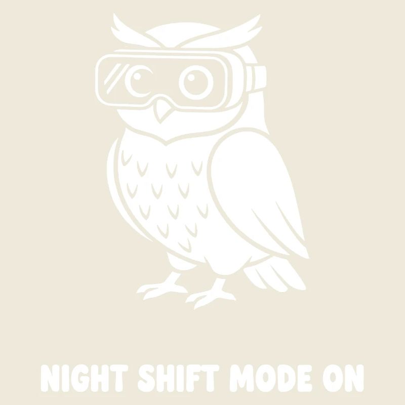 Nachtmodus Eule mit VR-Brille