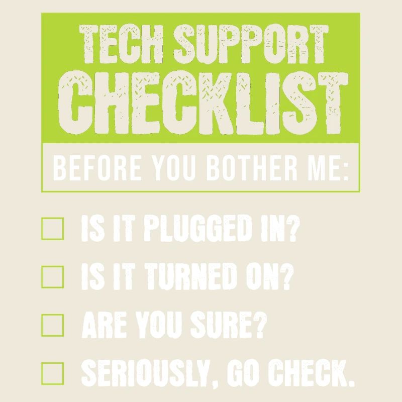 Tech Support Humor Checklist for Everyday Troubles