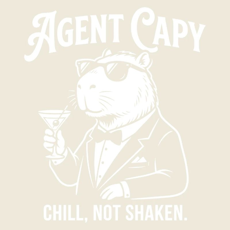 Agent Capybara - Cool Guinea Pig Spy