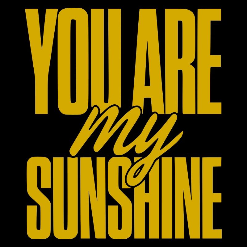 Tu es ma typographie dorée de soleil