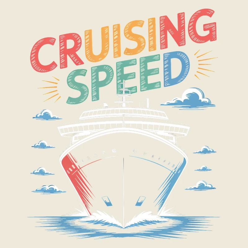 Impression d’un navire de croisière de croisière rapide