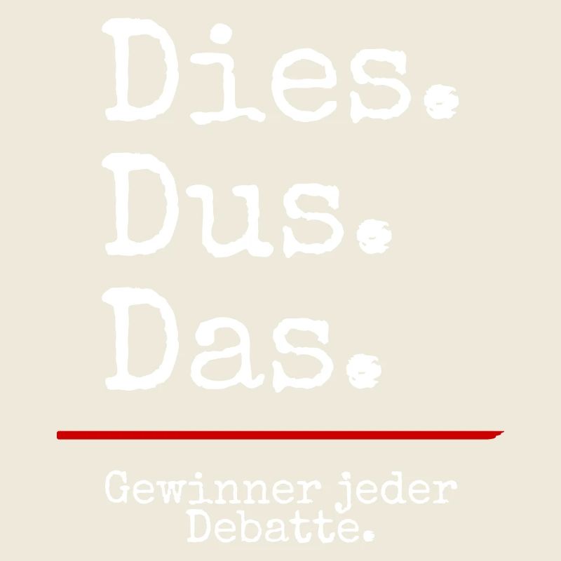 Dies Dus Das Debatte (black)