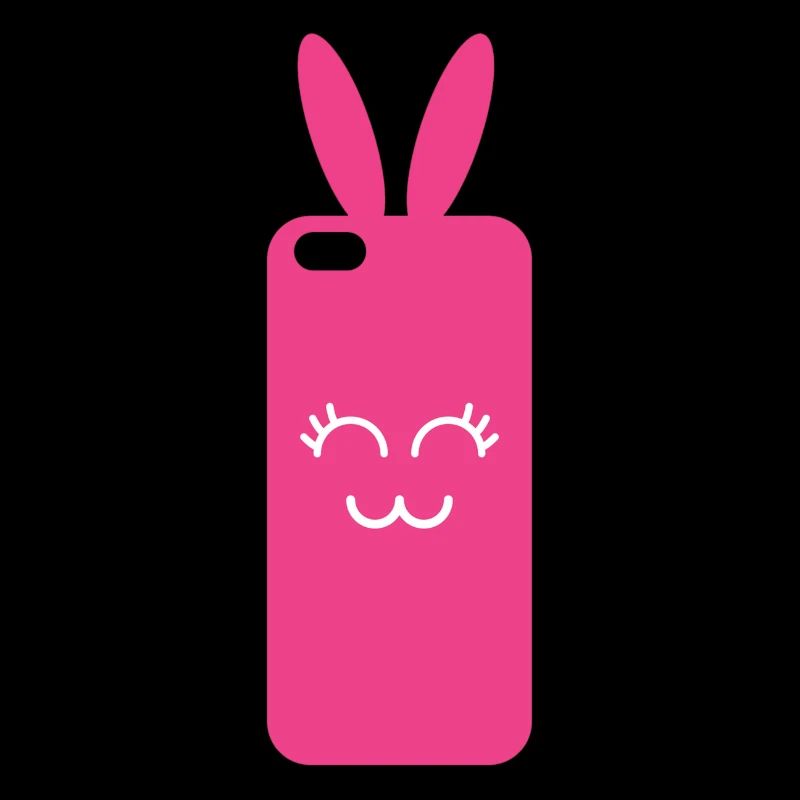 Pink Rabbit Phone Graphic