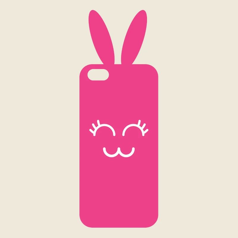 Pink Rabbit Phone Graphic