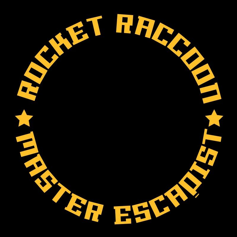 Rocket-Waschbär voll Logo