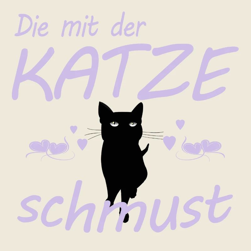 Die mit der Katze schmust Geschenk