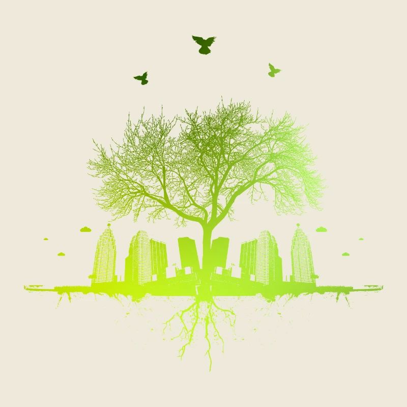 Green Tree - nature tree city urban gift