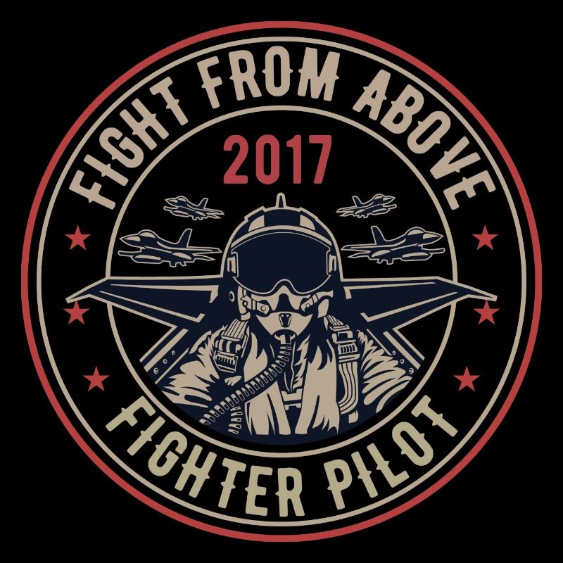 Fighter Pilot. Kampf-Pilot Shirt.