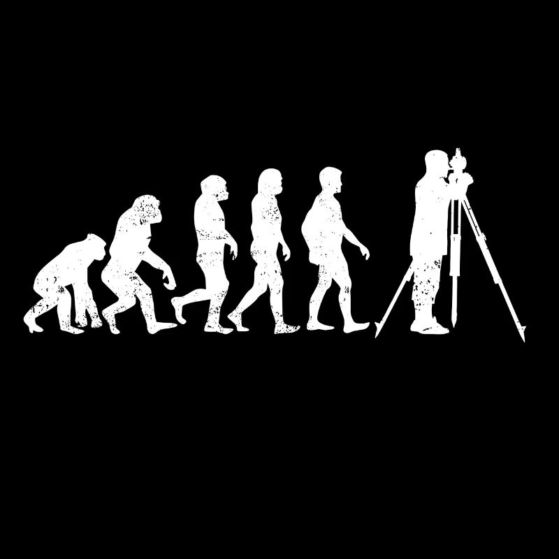 Surveyor evolution measurer gift profession