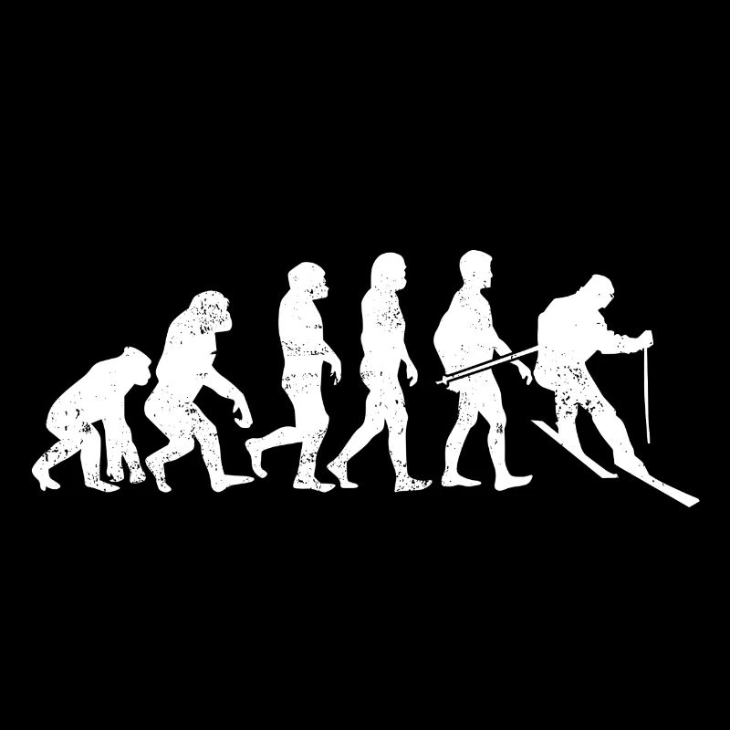 Ski evolution fahren wintersport sport geschenk