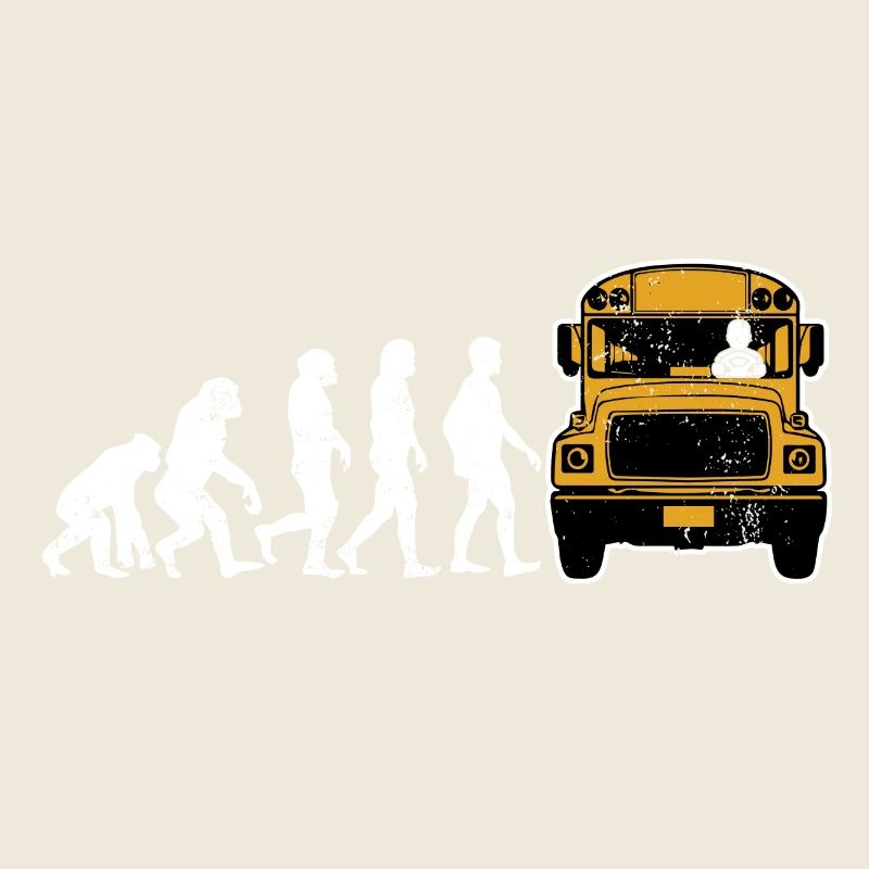 Bus driver evolution bus driving gift school