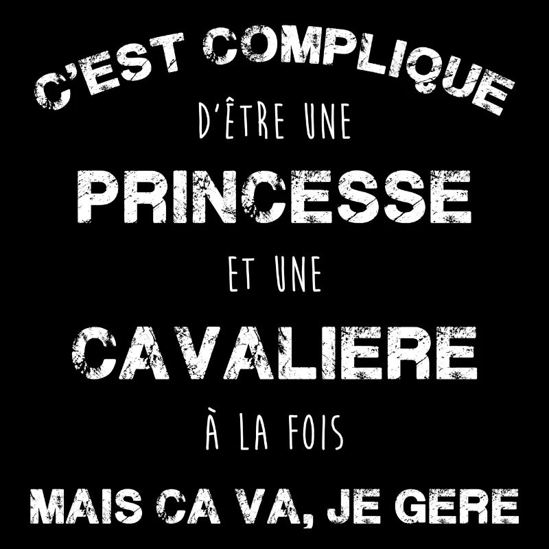 C est compliqué d'être une princesse et cavalière