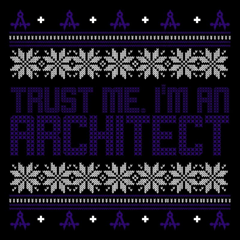Architect ugly sweater xmas gift profession circle