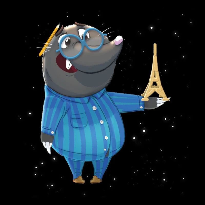 Mole « Nils » - animaux de la forêt pour les enfants drôles