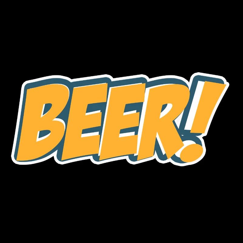 Comic Style Shirt Bier Beer