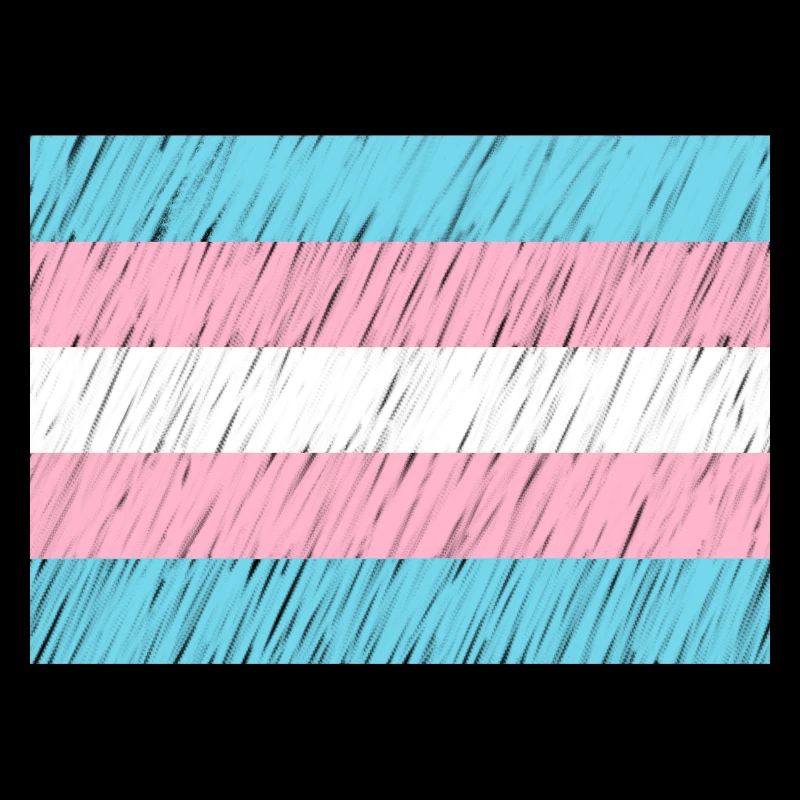 Trans Flag Pattern Transparent